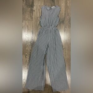 Zara Black and White Gingham Jumpsuit